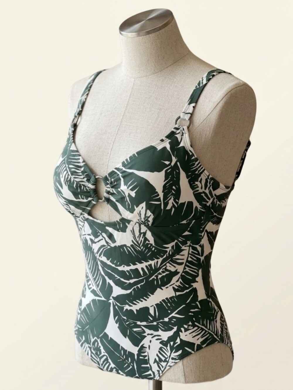 Bravissimo Alicante Palm Print Underwire One Piece Swimsuit 36DD NWT